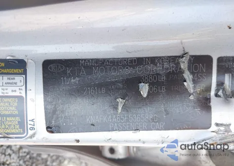 2015 Kia Forte Lx from USA, damaged, VIN KNAFK4A65F5365880